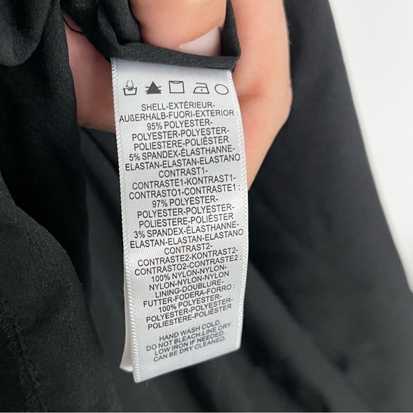 🥒 Dress the Population Giulia Black Lace Sequin Cocktail Mini Midi LBD Dress M - Picture 11 of 13